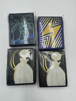 Pokemon ETB Card Sleeves Lot of 4 - New/Sealed Phantasmal Surging Mega X2 - Image 1