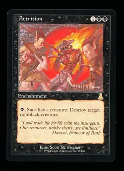 * * 1x Attrition x1 * * Urza's Destiny MTG Looks Nice but Damaged (read) - Image 1