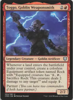 Toggo, Goblin Weaponsmith U Commander Legends 204 LP-MP - Image 1