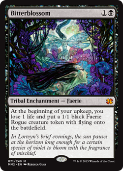 Magic MTG - Bitterblossom - Modern Masters 2015 - EXC - EN - Image 1