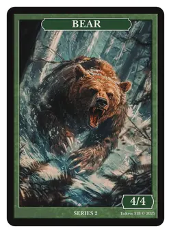 Bear Token Givememana Tokens Series 2 Magic the Gathering MTG - Image 1