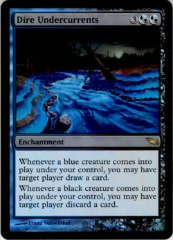 2008 Magic The Gathering Shadowmoor Dire Undercurrents #159 Light Play - Image 1