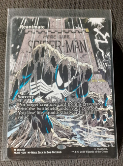 1x MTG Marvel's Spider-Man '' REANIMATE'' (0020) /Borderless /commander/lots - Image 1