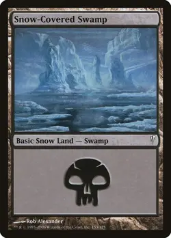 MTG - Snow-Covered Swamp - Coldsnap - Magic the Gathering - Image 1