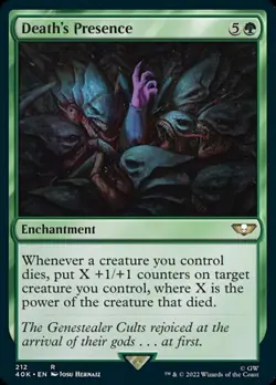 4x Death's Presence NM-Mint, English Commander: Universes Beyond: Warhammer 40,0 - Image 1