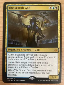 The Scarab God Magic Karte MtG NM Die Skarabaen-Gottheit Gott Legende Mythic - Image 1