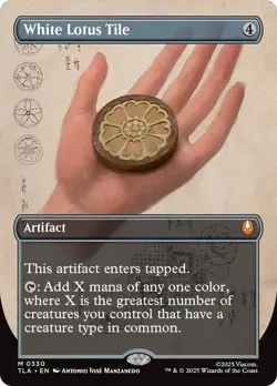 White Lotus Tile (Borderless) [Avatar: The Last Airbender] - Image 1