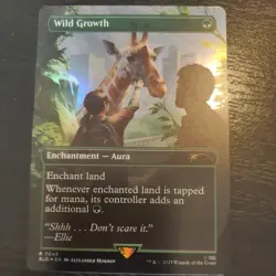1x - Wild Growth - Borderless #7049 - Secret Lair: Playstation - NM MTG - Image 1