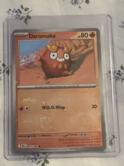 2025 Pokemon SV Black Bolt Darumaka Reverse Holo Master Ball Common #013/086 - Image 1