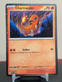 Pokemon Charmander #047 SVP Black Star Promo Cosmos Holo - Image 1