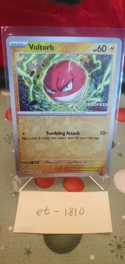 Pokemon 151 Voltorb Professor Program Reverse Holo 100/165 - Image 1