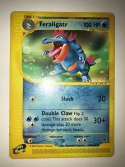 Pokemon TCG Feraligatr Expedition Base Set 46/165 Regular Rare LP/MP - Image 1