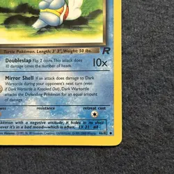 Pokemon TCG Dark Wartortle 46/82 Team Rocket Vintage NM - Image 5