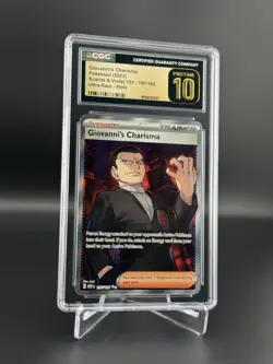 Giovanni's Charisma Holo 197/165 Pokemon Scarlet & Violet 151 CGC 10 Pristine BL - Image 1
