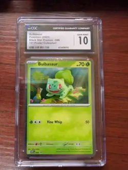 CGC 10 Bulbasaur SVP 046 Cosmos Holo Black Star Promo - Pokemon TCG - Image 1