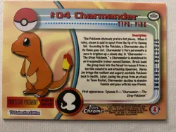 Charmander- Topps Pokemon Spectra Chrome #04 - Image 5
