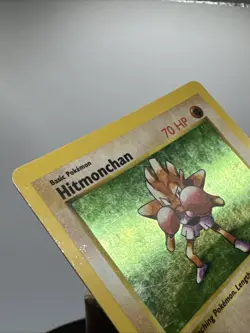 1999 Pokemon Game Base Set SHADOWLESS Hitmonchan Holo 7/102 - Image 5