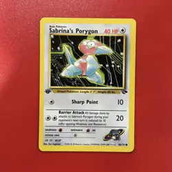 1st Edition Sabrina’s Porygon 98/132 - Gym Challenge - Near Mint - Image 1