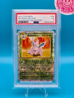 PSA 5 - 2002 POKEMON LEGENDARY COLLECTION 56 NIDORINO-REVERSE FOIL - Image 1