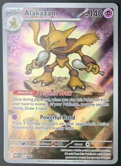 2025 Pokemon Mega Evolutions Alakazam Black Star Promo #9 NM - Image 1