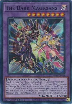 Yugioh! LP The Dark Magicians - RA04-EN054 - Super Rare - 1st Edition Lightly Pl - Image 1