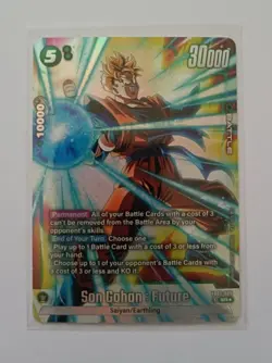 DBS Dragon Ball Fusion World FB02-089 Son Gohan Future SR ALT Card - Image 1