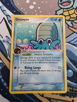 Pokemon Omanyte 60/92 Non-Holo Legend Maker 2006 Card - Image 1