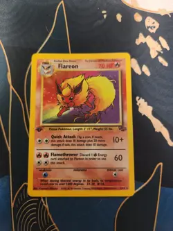Flareon 3/64 1st Edition Jungle Holo Vintage WOTC 1999 Pokemon Trading Card Game - Image 1