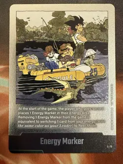Energy Marker E-79 Silver Manga Booster 02 Dragon Ball Card Fusion World English - Image 1