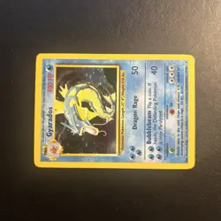 Gyrados 6/102 Base Set Pokemon Card Unlimited Holo Rare Moderately Played MP + - Image 2