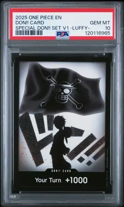 DON!! Card Luffy Special DON!! Set Vol. 1 One Piece Promo Foil PSA 10 (Read) - Image 1