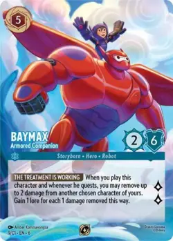 Lorcana Baymax - Armored Companion NM Normal Disney Lorcana Promo Cards - Image 1
