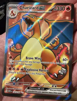 Charizard ex 183/165 S&V 151 Single Raw Card Pokemon - Image 1