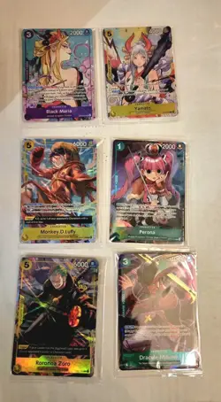 One Piece Illustration Box (6) Promo Cards Sealed and New! See Pics! - Image 1