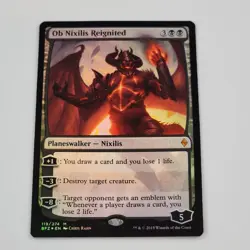 MTG Foil Ob Nixilis Reignited 119/313 Battle for Zendikar NM Planeswalker Mythic - Image 1
