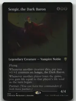 Sengir, the Dark Baron (Foil Etched) foil R Commander Legends 568 LP - Image 1