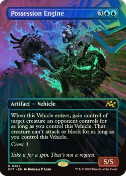 Possession Engine (Borderless) 302 Foil NM MTG Aetherdrift Magic - Image 1