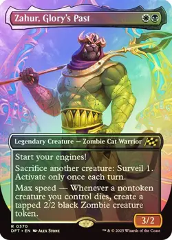 Zahur, Glory's Past (Borderless) 370 Foil NM MTG Aetherdrift Magic - Image 1