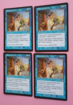 Magic the Gathering MTG Nemesis RISING WATERS X 4 NM R 2000 NICE! - Image 3