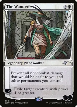 The Wanderer - Foil - Stained Glass Light Play, English Magic the Gathering MTG - Image 1