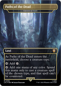 MTG Paths of the Dead (Cavern of Souls) LTC NM Mythic Land 362 LOTR Magic Foil - Image 1