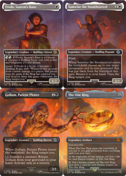 MTG The One Ring Mural LTR NM M 451 Samwise 449 Frodo 448 Gollum 450 LOTR Magic - Image 1