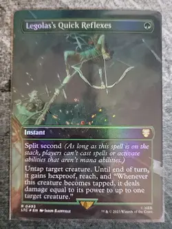 Legolas's Quick Reflexes (Borderless) Commander: the Lord of the Rings Foil - Image 1