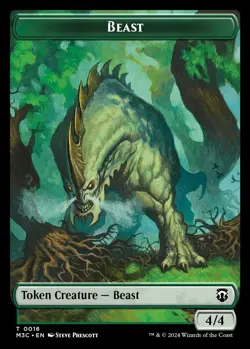4x Beast/Elephant Token, Modern Horizons 3 Tokens, MTG, 4 pack, Magic Tokens - Image 1