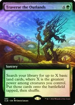 Traverse the Outlands (Extended Art) Battle for Baldur's Gate Foil NM - Image 1