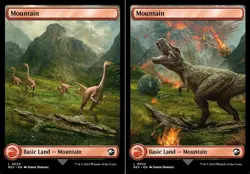 1 x Mountain (0024) - Foil Double-sided Land - Universes Beyond: Jurassic World - Image 1