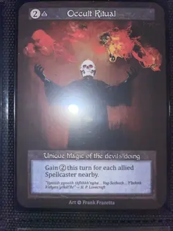 Occult Ritual Alpha Edition Contested Realm Kickstarter- NM/M - Image 1