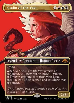 MTG Kaalia of the Vast (0375) - Foil - Borderless, Light Play, English Modern Ho - Image 1