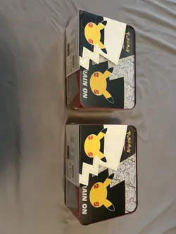 2 Pokemon TCG Celebrations Treasure Chest Tin Lunch Box LOT OF 2 Factory Sealed - Image 2