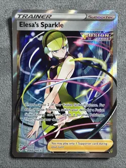 Pokemon: Elesa's Sparkle Fusion Strike 260/264 Holo Rare Full Art Trainer - NM - Image 1